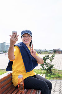 Young woman using mobile phone