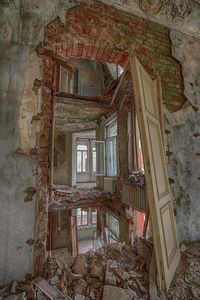 Interior of abandoned house