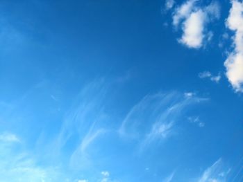 Low angle view of clouds in sky