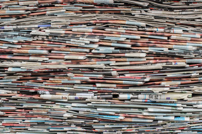 Full frame shot of books