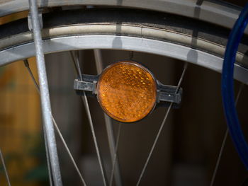 Close-up of spoke