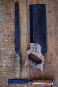 Close-up of old wooden wall