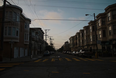 View of city street