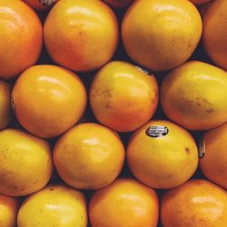 Full frame shot of oranges