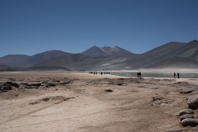 Scenic view of desert against sky