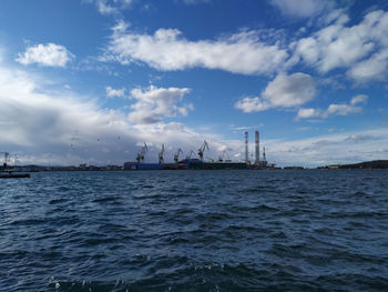 Scenic view of sea against sky