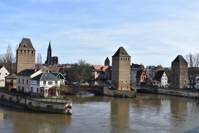 View of buildings at waterfront