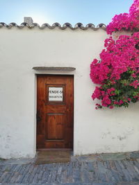 Entrance of building