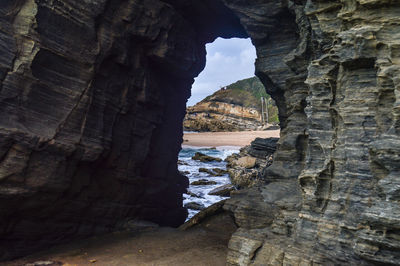 View of rock formations