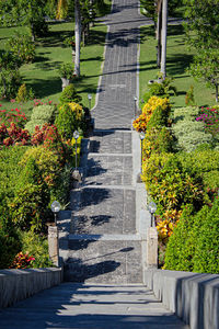 View of formal garden