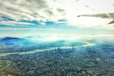 Aerial view of landscape