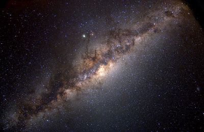 Low angle view of stars in sky