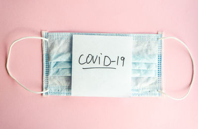 Directly above shot of text on paper