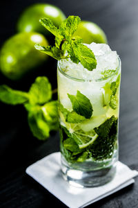 Close-up of drink on table