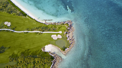 Aerial view of beach