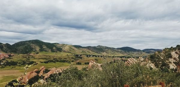 Scenic view of landscape against sky