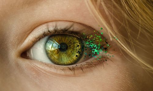 Close-up of woman eye