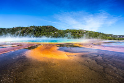 Geyser in yellowstone national park