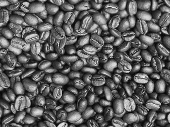 Full frame shot of roasted coffee beans