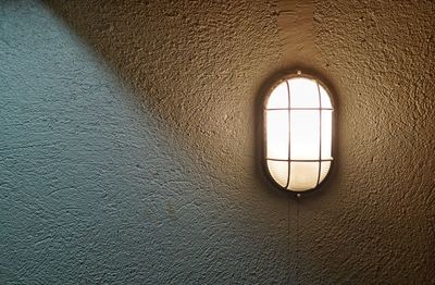 Low angle view of window in building