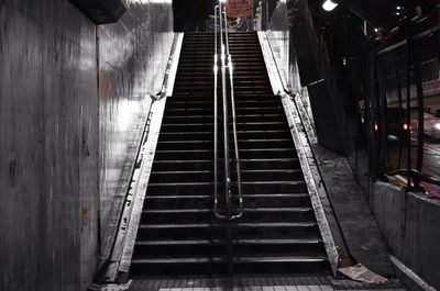 View of illuminated street