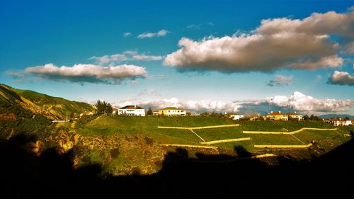 Scenic view of landscape against sky