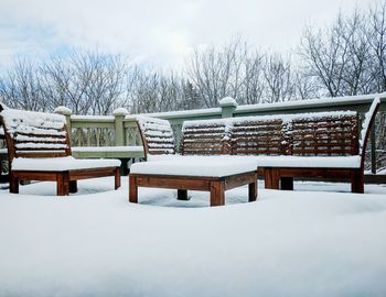 Snow covered field