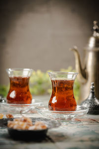 Close-up of drink on table