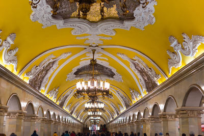 Low angle view of ceiling