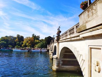 View of bridge over river