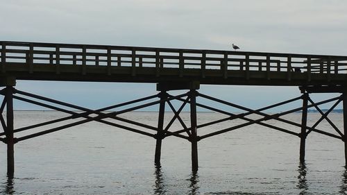 Low angle view of bridge over river