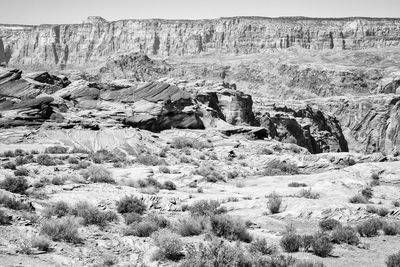 Rock formations on land