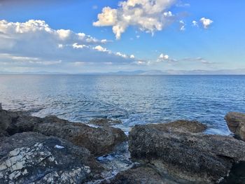 Scenic view of sea against sky