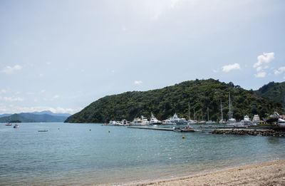 Scenic view of sea against sky