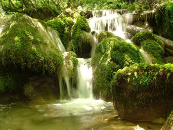 River flowing through rocks