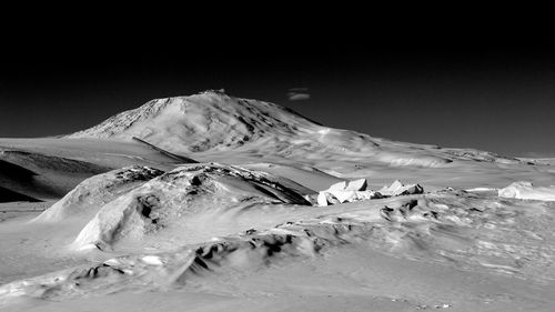 Scenic view of snowcapped mountains