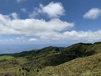 Scenic view of landscape against sky