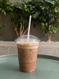 Close-up of coffee on table