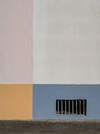 White wall of building