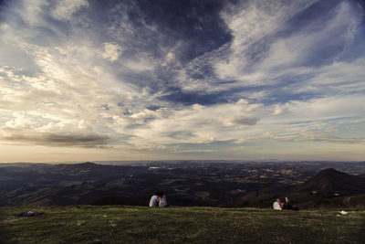 Scenic view of landscape against sky