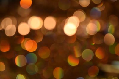 Defocused image of illuminated lights