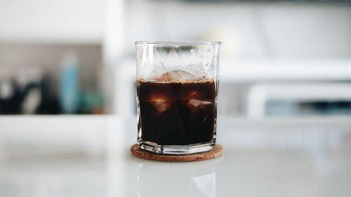 Close-up of drink in glass