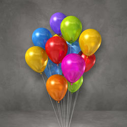 Close-up of multi colored balloons