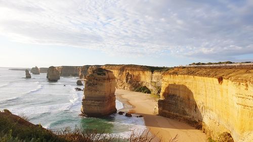 Panoramic view of beach against sky