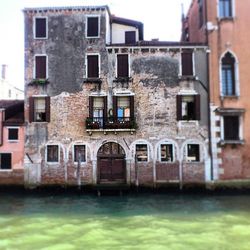 Buildings in canal