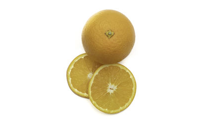 Close-up of apple against white background