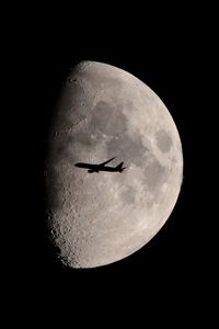 View of moon at night