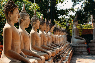 Statues in temple