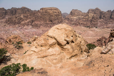 Rock formations in desert