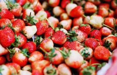 Full frame shot of strawberries